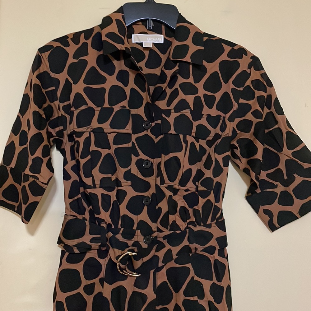 NWOT Michael Kors Belted Utility Jumpsuit. Brand New/Unused - Picture 2 of 5